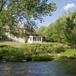 View of inn from Ellis River