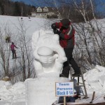 Snow Sculptor at work