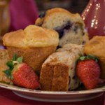 Banana blueberry muffin