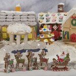 Minature village made of cookies
