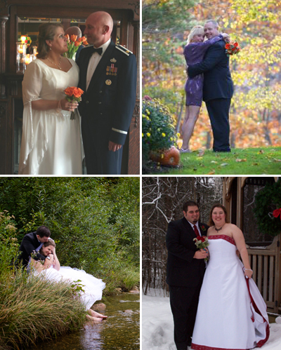 Your Romantic Wedding or Renewal of Vows for Two includes weddings at the 