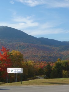 Auto Road entrance sign in October