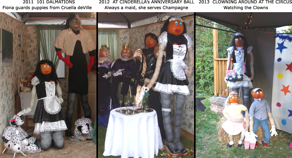 Inn at Ellis River Pumpkin People displays