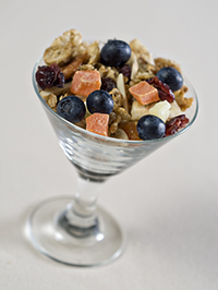 maple granola in dish