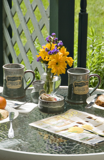 Breakfast on the patio