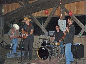 musicians at covered bridge dance