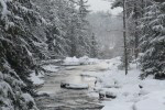 winter river scene